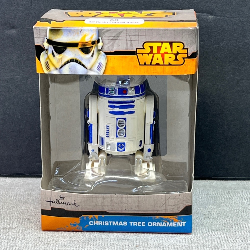 Hallmark Star Wars R2D2 Ornament Unisex OS White 3D Resin Figure